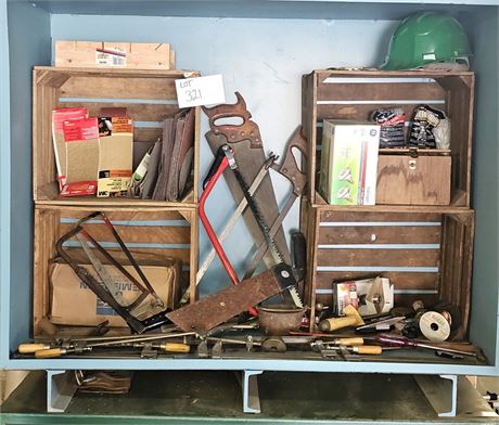 Tool Cleanout- Saws, Blades, Lamplights, Sandpaper, Vises & More