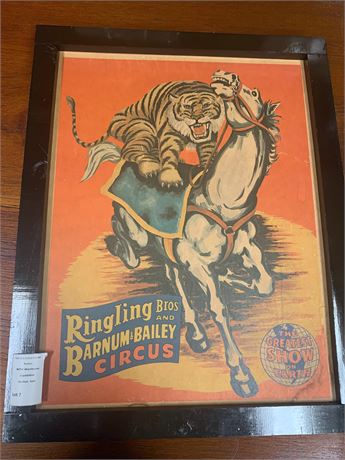 Ringling Bros and Barnum & Bailey Circus Framed Poster 36 x 24