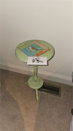 Painted Wood Plant Stand