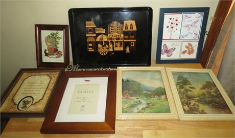 Assorted Prints, Frames