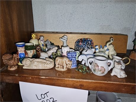 Mixed Miniature Collectible Lot: Wade Pottery / Japan & More