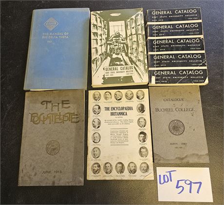 Vintage Catalogues:1903-04 Buchtel College/50's&60's Kent State & More