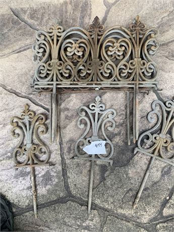 Cast Metal Decorative Garden Fence Decorative Border