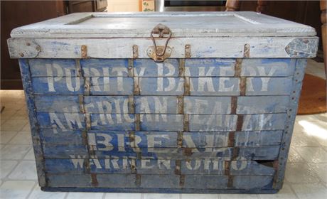 Vintage Purity Bakery Crate