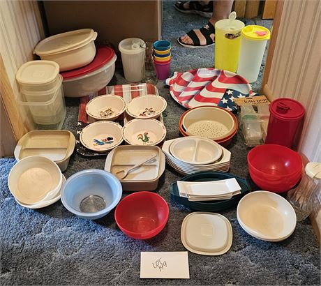 Large Mixed Tupperware Lot, Storage & More