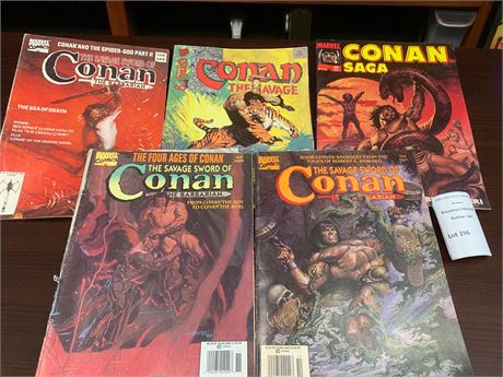 Conan the Barbarian Comic Book Lot of 5