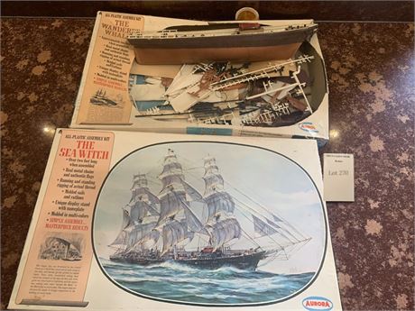 Aurora Plastic Sea Witch & The Wanderer Whale Ship Model Ships - PARTS ONLY