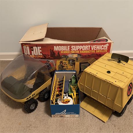 Vintage G.I. Joe Mobile Support Vehicle w/ Box AND MORE.......