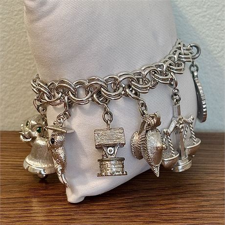 Vintage Monet Charm Bracelet