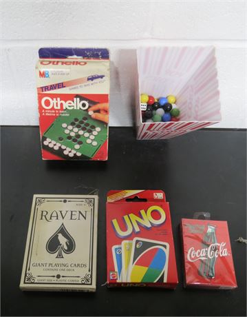 Cards, Travel Game, Game Marbles