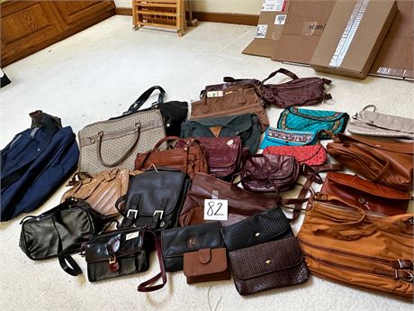 Lot of Womens Purses and Bags, some new and name brand