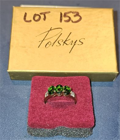 10k Tourmaline Ring Sz 10 1.7 dwt