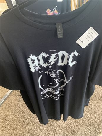 AC/DC Rock or Bust & KISS Rock Band Concert T-Shirts Size XL