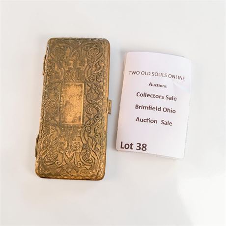 Early 1900s Stamped Brass Gillette Pocket Edition Safety Razor Case