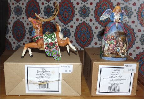 2 Jim Shore Ornaments