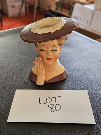 Napco 1958 Lady Head Vase