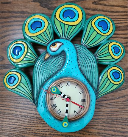 Peacock Clock