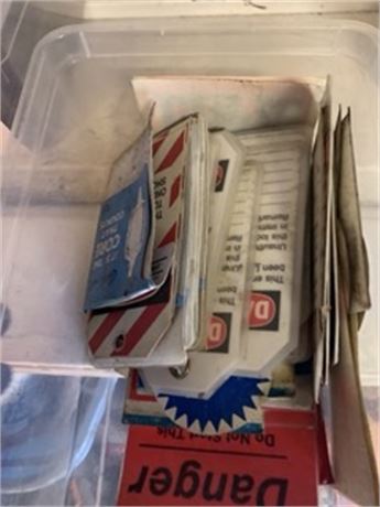 Industrial Tags and Labels Lot