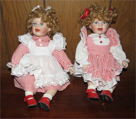 2 Porcelain Dolls