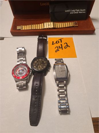 4 Mens Watches Marvel Avengers Lord Elgin Relic Kenneth Cole