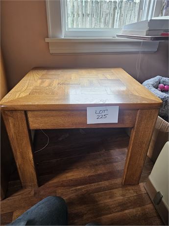 Wood End Table