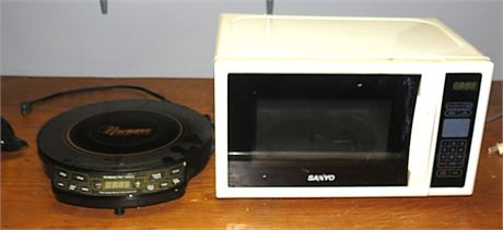 Sanyo Microwave Oven, Nuwave Induction Cooktop
