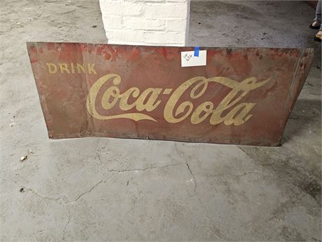 Original Metal Drink Coca-Cola Sign