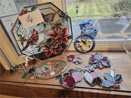 Nice Collection of Window Stained Glass Sun Catchers