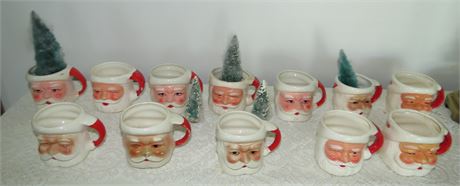 Vintage Santa Mugs