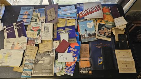 Large Lot of Mixed Brochures / Travel & More - B&O/RCA/Chevy/SOhio & More