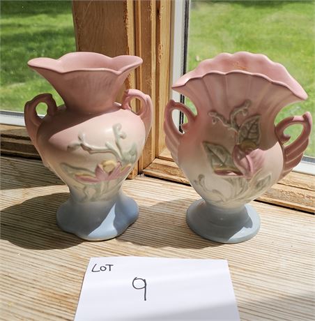 Vintage Hull Pottery Wildflower Handled Vases