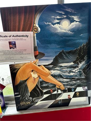 Victor Ostrovsky 'Giclee' On canvas with authenticity certificate