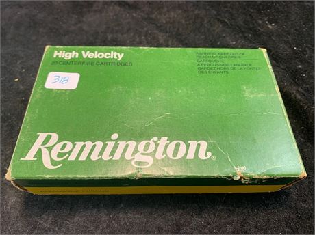 Remington High Velocity 140 GR Pointed Soft Point 20 Centerfire Cartridges