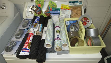 Shelf Liners, Lint Traps, Tape, Etc