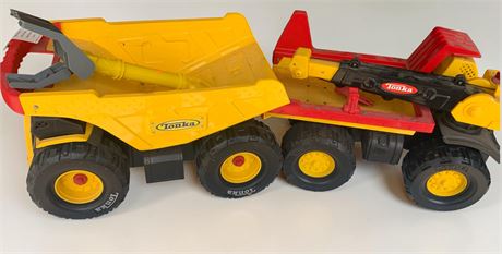Tonka Mighty Crane & Tonka Dump Truck Toys
