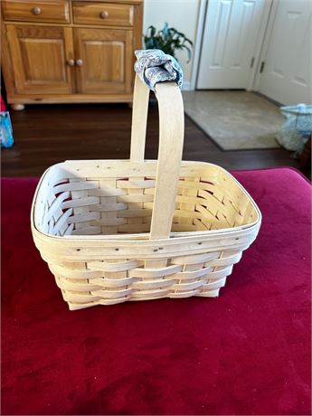 Longaberger Handled Basket light color