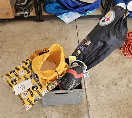 Steelers Lot- Quad Chair, Cushion, Dabber Bag, & More