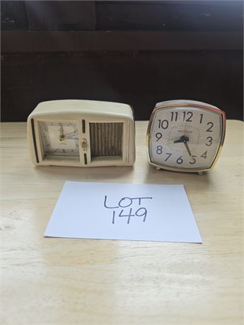 Bradley Jewel Music Alarm Clock & Westclox Alarm Clock