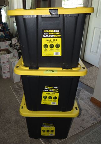 3 Storage Totes
