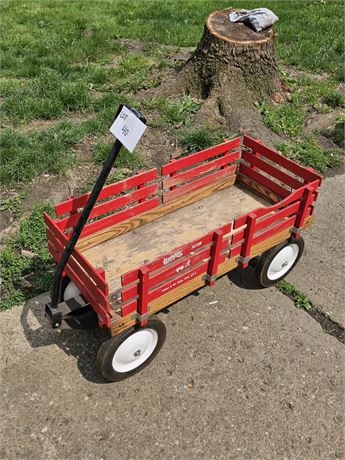 Kid's Wood Rail Lehman's Flyer Wagon