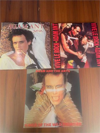 Vinyl Record Album Lot of 3 - Adam Ant
