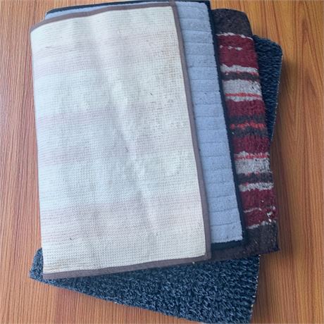 Indoor/Outdoor Welcome Mat Throw Rug Lot