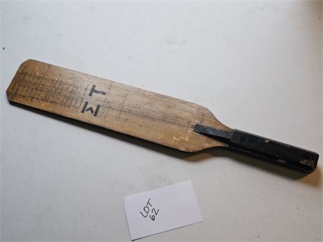 Vintage Signed Wood Pledge Paddle - Epsilon Tau -Date Unknown-