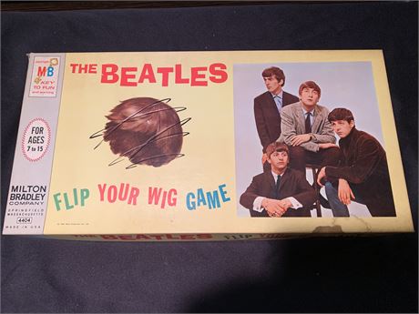 Vintage 1964 Milton Bradley The Beatles Flip Your Wig Game Complete 4404-X1