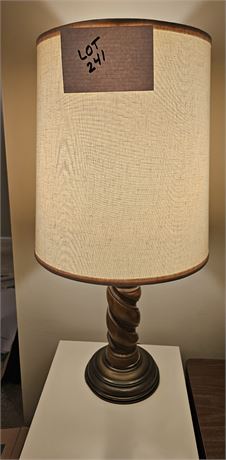 Wood Spiral Table Lamp