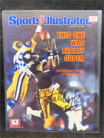 John Stallworth #82 Autographed Picture/Photo Pittsburgh Steelers