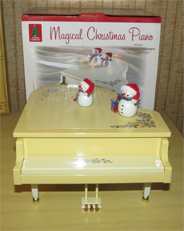 Magical Christmas Piano With Dancing Snowmen