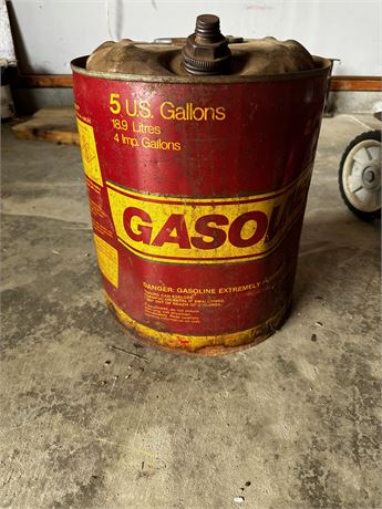 Vintage 5 gal Gasoline Can