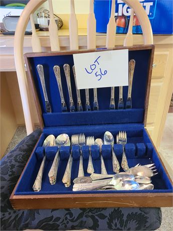 WM. Rogers Silverplate Flatware Set & More