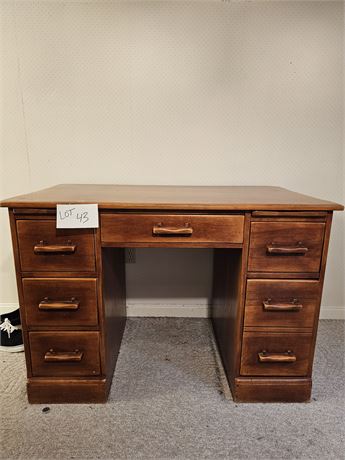 Solid Wood Dove Tail Cushman Colonial Office Desk